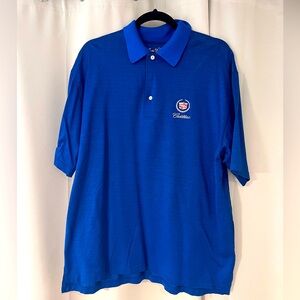 NWOT Ben Hogan golf shirt, size large. Unique with Cadillac logo.